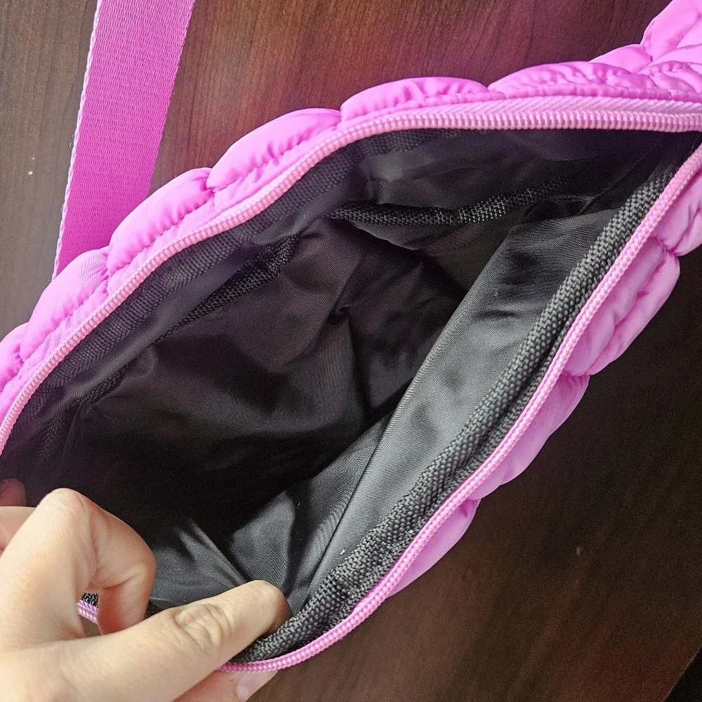 NWT Quilted Pickleball Pink Sling Bag